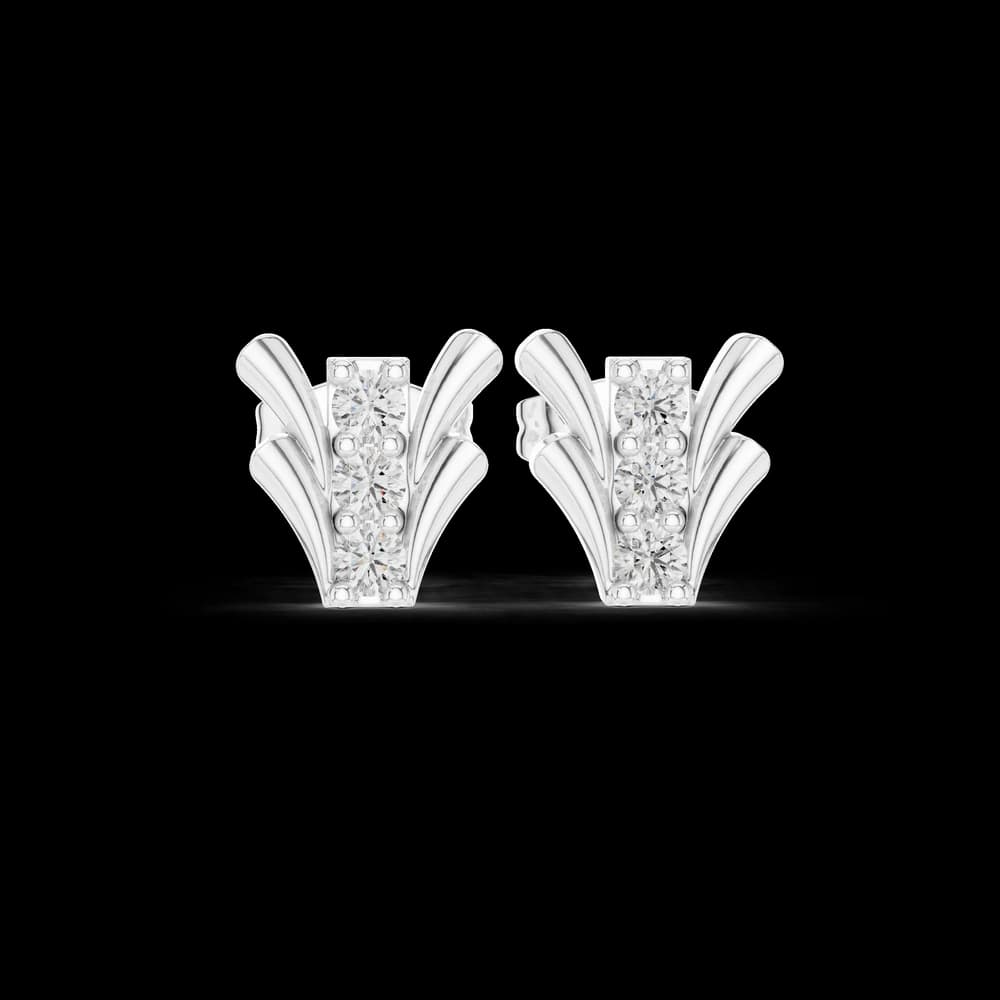 Happy Tear lab grown diamond earring design - Image 2 Happy Tear lab grown diamond earring design, view 2 of 6