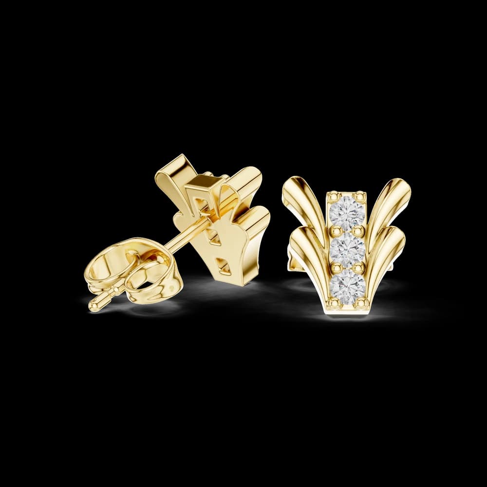 Happy Tear lab grown diamond earring design - Image 4 Happy Tear lab grown diamond earring design, view 4 of 6
