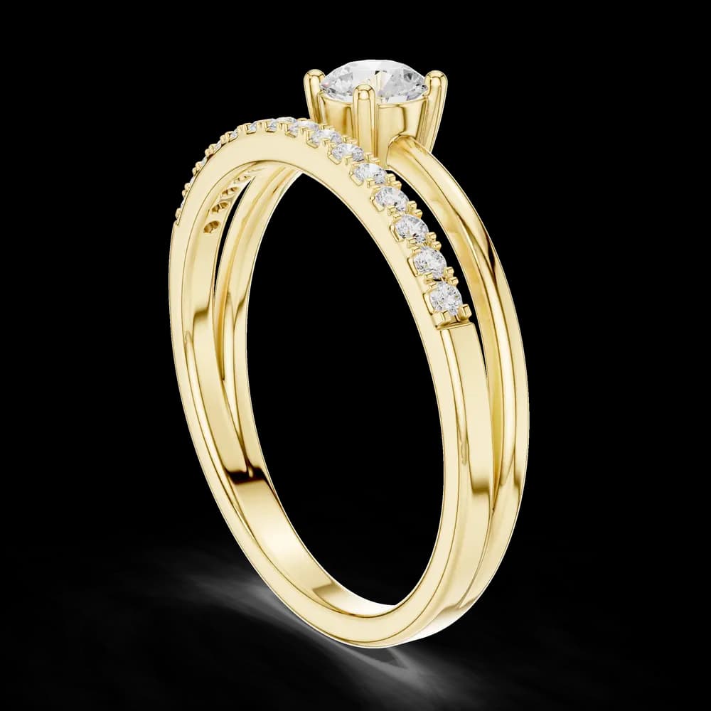 Parallel Double Band Lab Grown Diamond Ring - Image 4 Parallel Double Band Lab Grown Diamond Ring, view 4 of 6