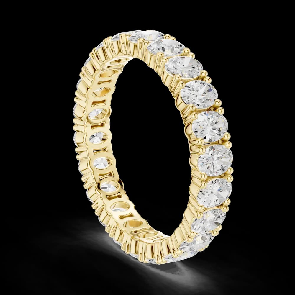 Oval Full Eternity Lab Grown Diamond Band - Image 4 Oval Full Eternity Lab Grown Diamond Band, view 4 of 6