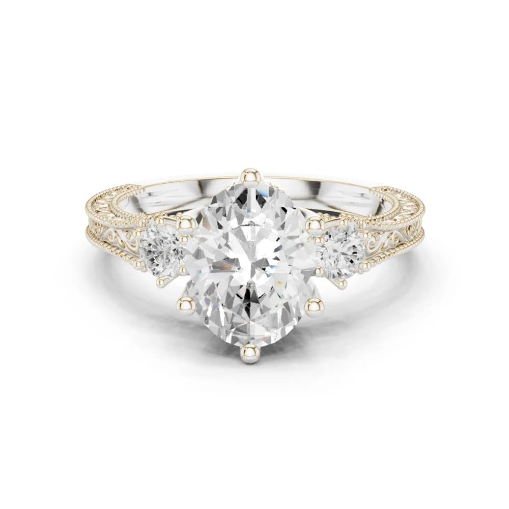 Heather Moor Lab Grown Diamond Rectangular Baguette Ring - Image 2 Heather Moor Lab Grown Diamond Rectangular Baguette Ring, view 2 of 9