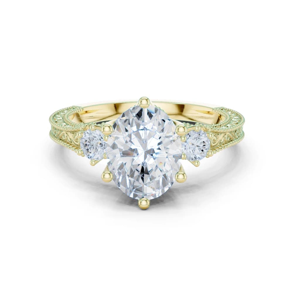 Heather Moor Lab Grown Diamond Rectangular Baguette Ring - Image 3 Heather Moor Lab Grown Diamond Rectangular Baguette Ring, view 3 of 9