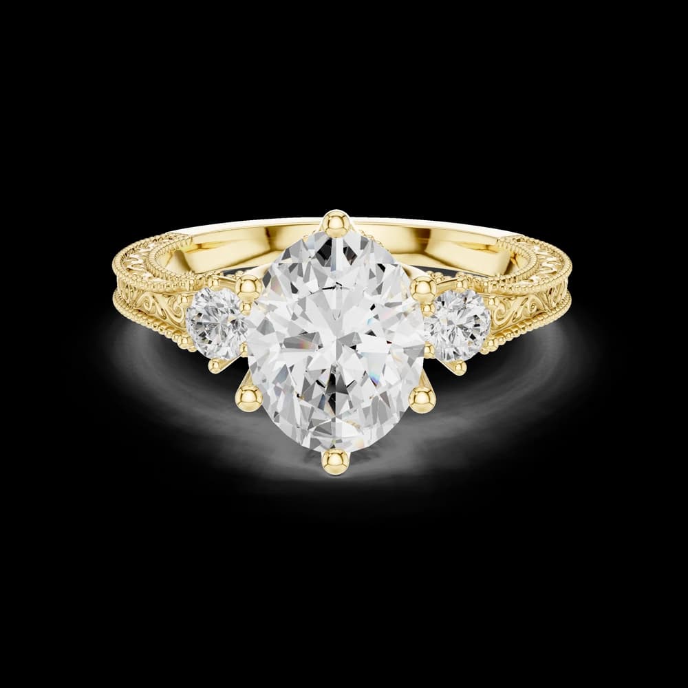 Heather Moor Lab Grown Diamond Rectangular Baguette Ring - Image 6 Heather Moor Lab Grown Diamond Rectangular Baguette Ring, view 6 of 9