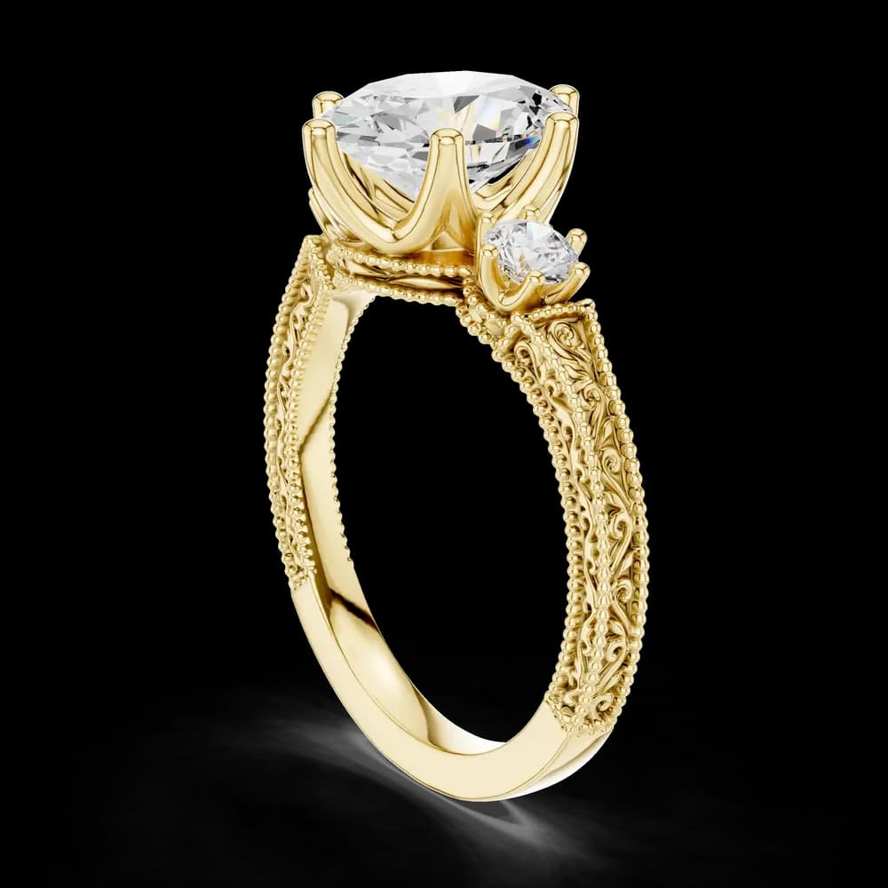 Heather Moor Lab Grown Diamond Rectangular Baguette Ring - Image 7 Heather Moor Lab Grown Diamond Rectangular Baguette Ring, view 7 of 9