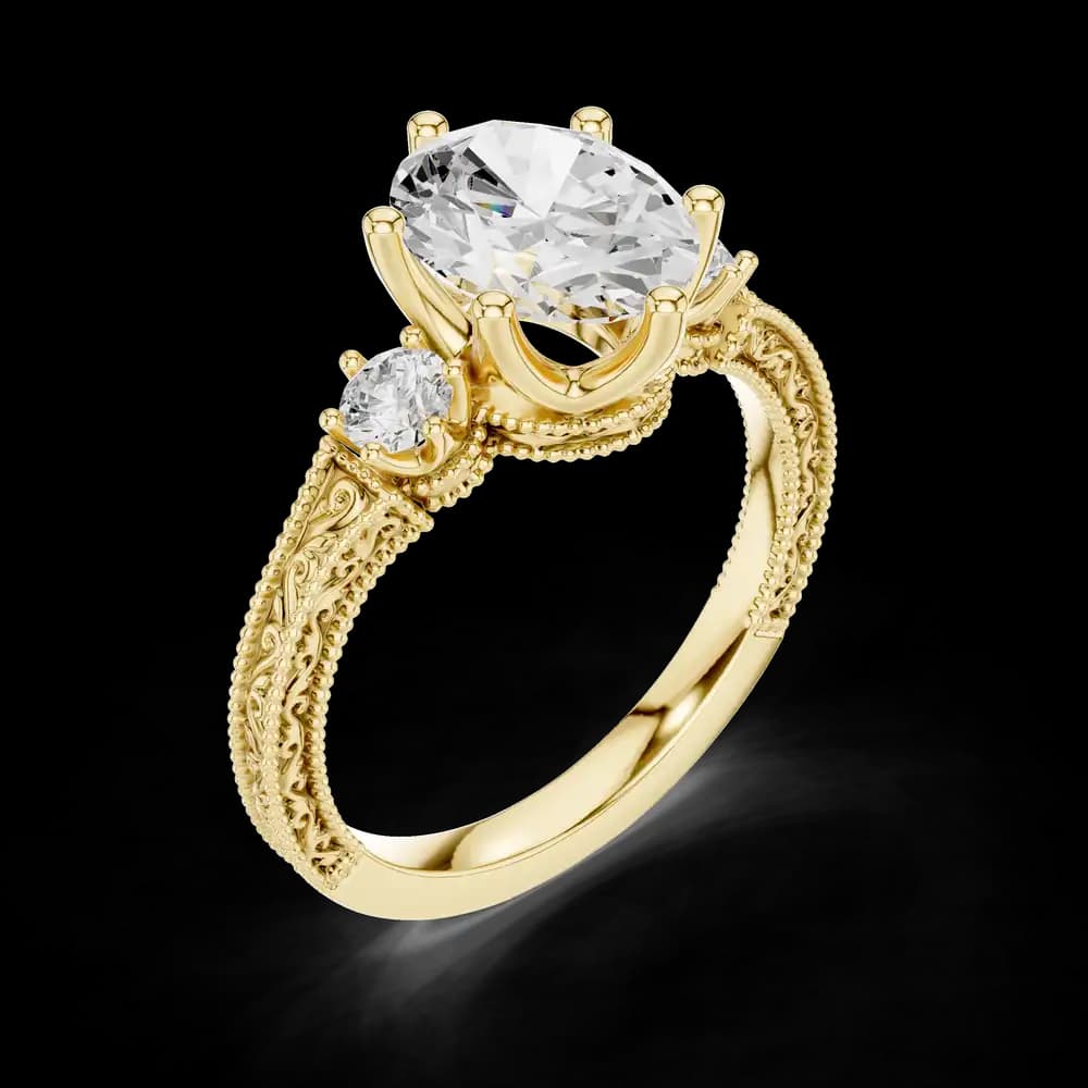Heather Moor Lab Grown Diamond Rectangular Baguette Ring - Image 8 Heather Moor Lab Grown Diamond Rectangular Baguette Ring, view 8 of 9