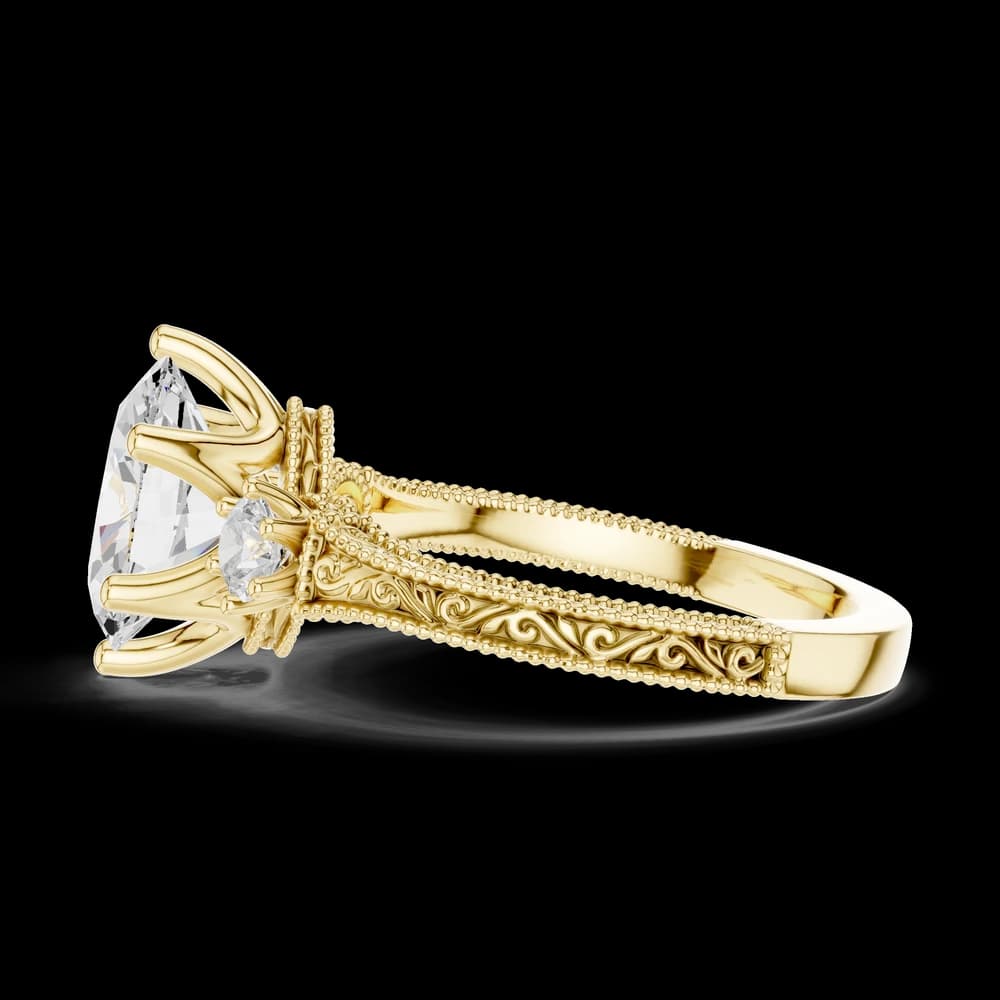 Heather Moor Lab Grown Diamond Rectangular Baguette Ring - Image 9 Heather Moor Lab Grown Diamond Rectangular Baguette Ring, view 9 of 9
