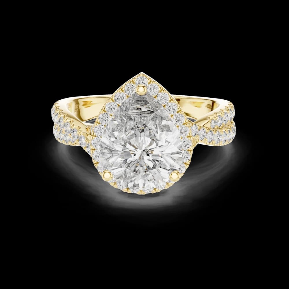 Heritage Crest Lab Grown Diamond Signet Ring - Image 3 Heritage Crest Lab Grown Diamond Signet Ring, view 3 of 6