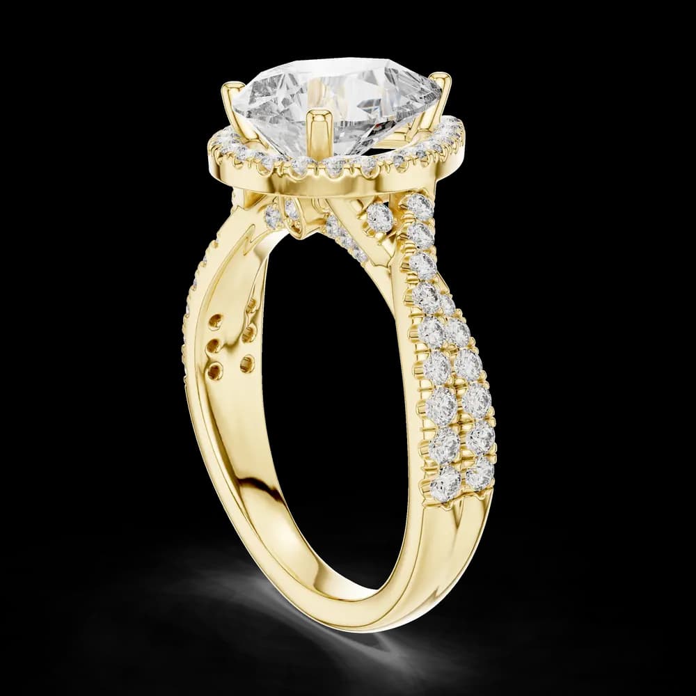 Heritage Crest Lab Grown Diamond Signet Ring - Image 4 Heritage Crest Lab Grown Diamond Signet Ring, view 4 of 6