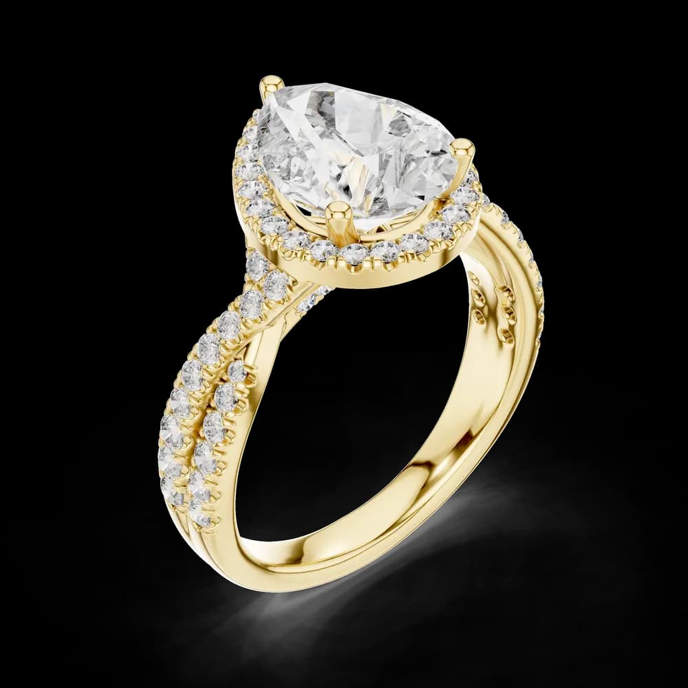 Heritage Crest Lab Grown Diamond Signet Ring - Image 5 Heritage Crest Lab Grown Diamond Signet Ring, view 5 of 6