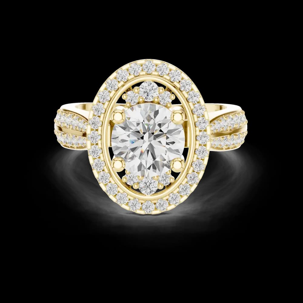 Hidden Crown Lab Grown Diamond Ring - Image 3 Hidden Crown Lab Grown Diamond Ring, view 3 of 5