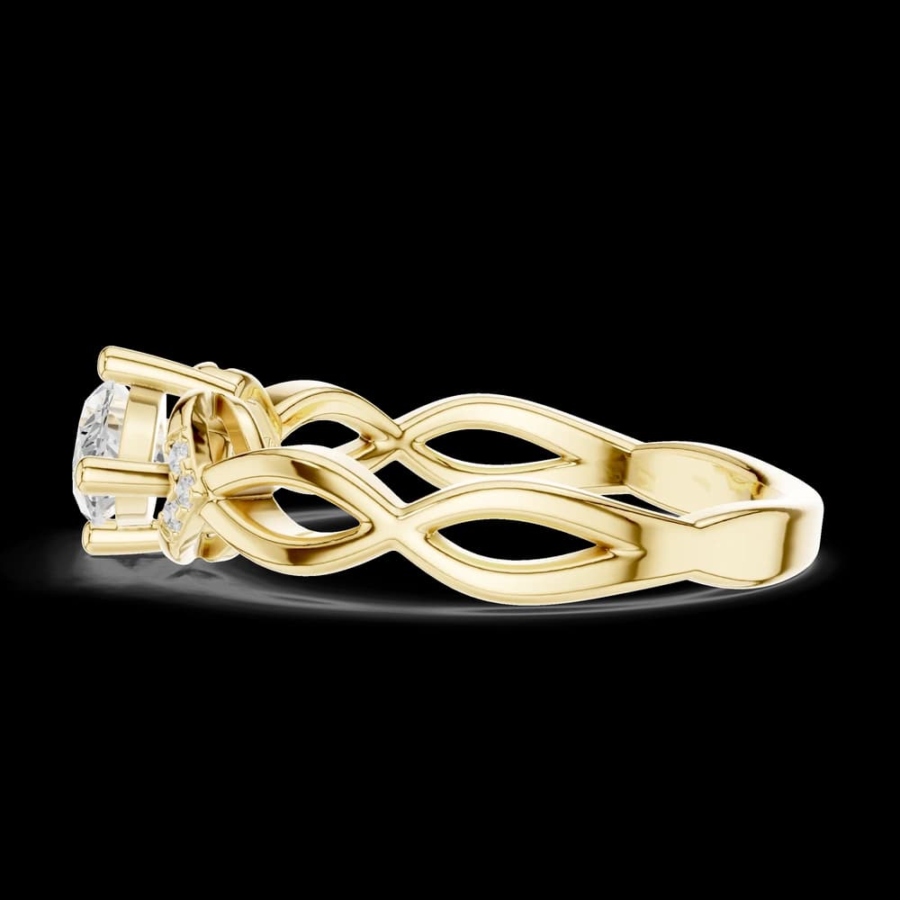 Pear East-West Setting Lab Grown Diamond Ring - Image 6 Pear East-West Setting Lab Grown Diamond Ring, view 6 of 6