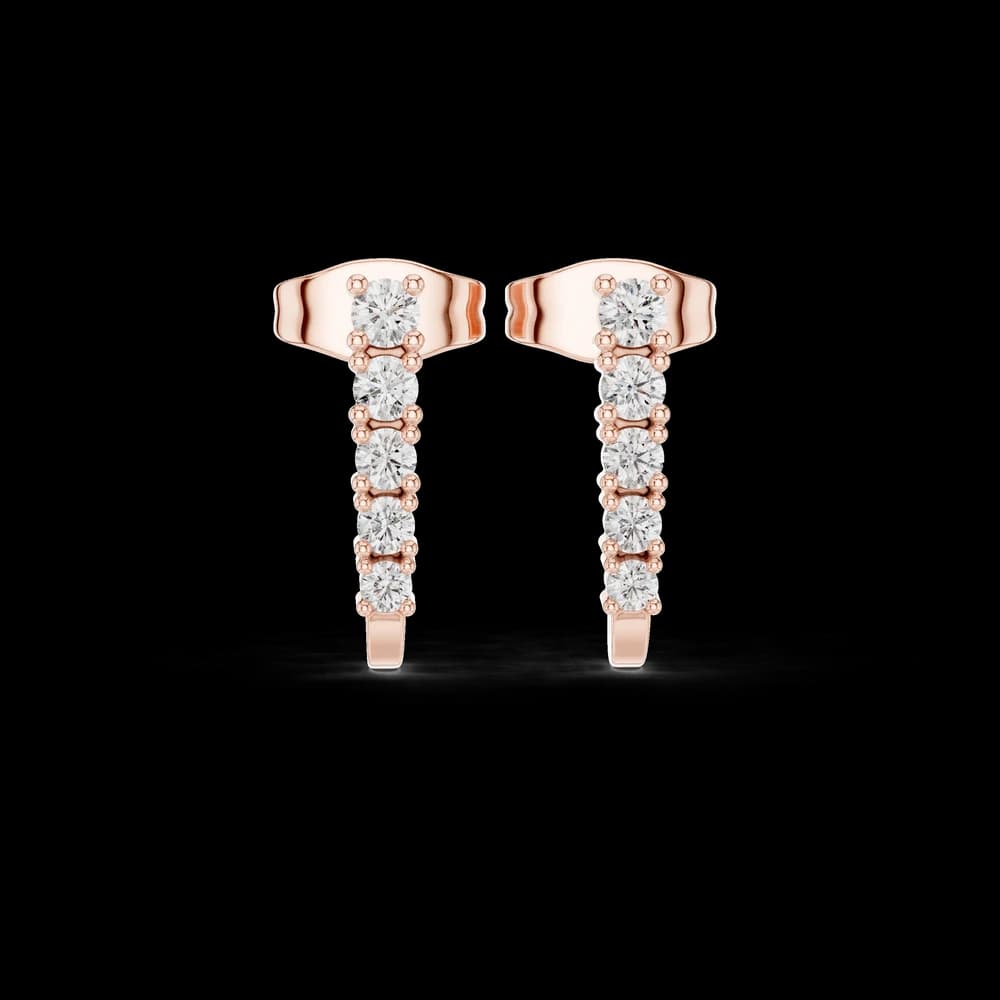 Hidden Spark lab grown diamond earring design - Image 1 Hidden Spark lab grown diamond earring design, view 1 of 6