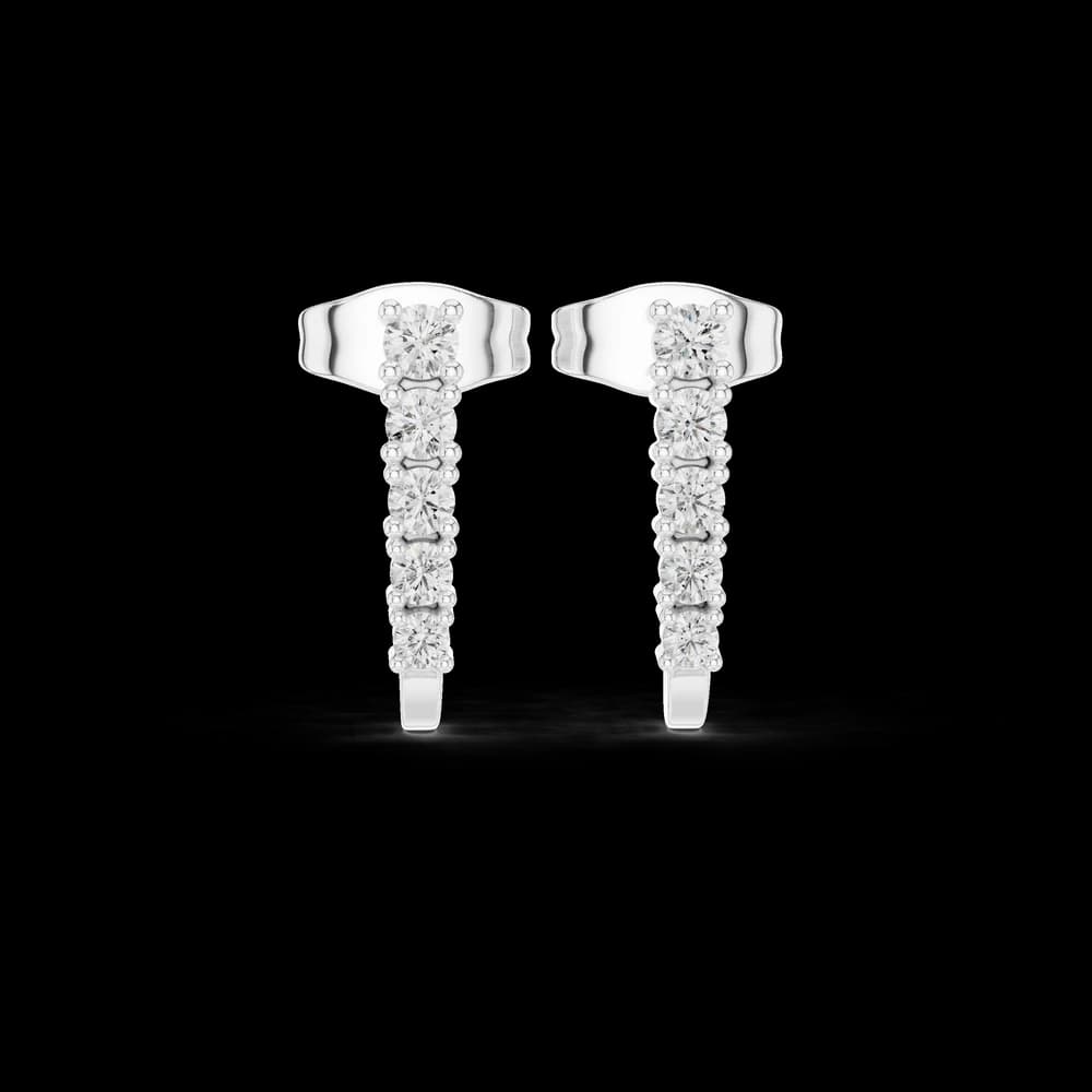Hidden Spark lab grown diamond earring design - Image 2 Hidden Spark lab grown diamond earring design, view 2 of 6