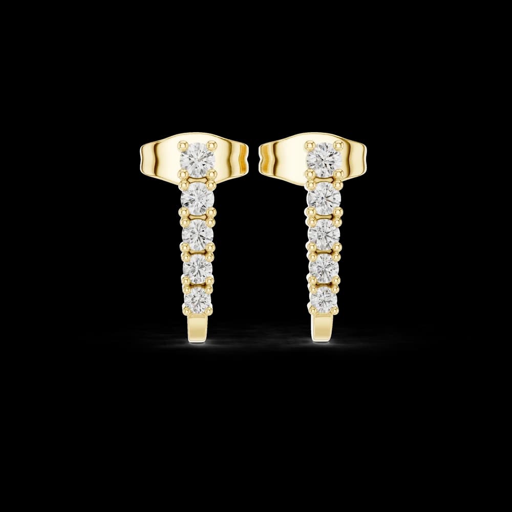 Hidden Spark lab grown diamond earring design - Image 3 Hidden Spark lab grown diamond earring design, view 3 of 6