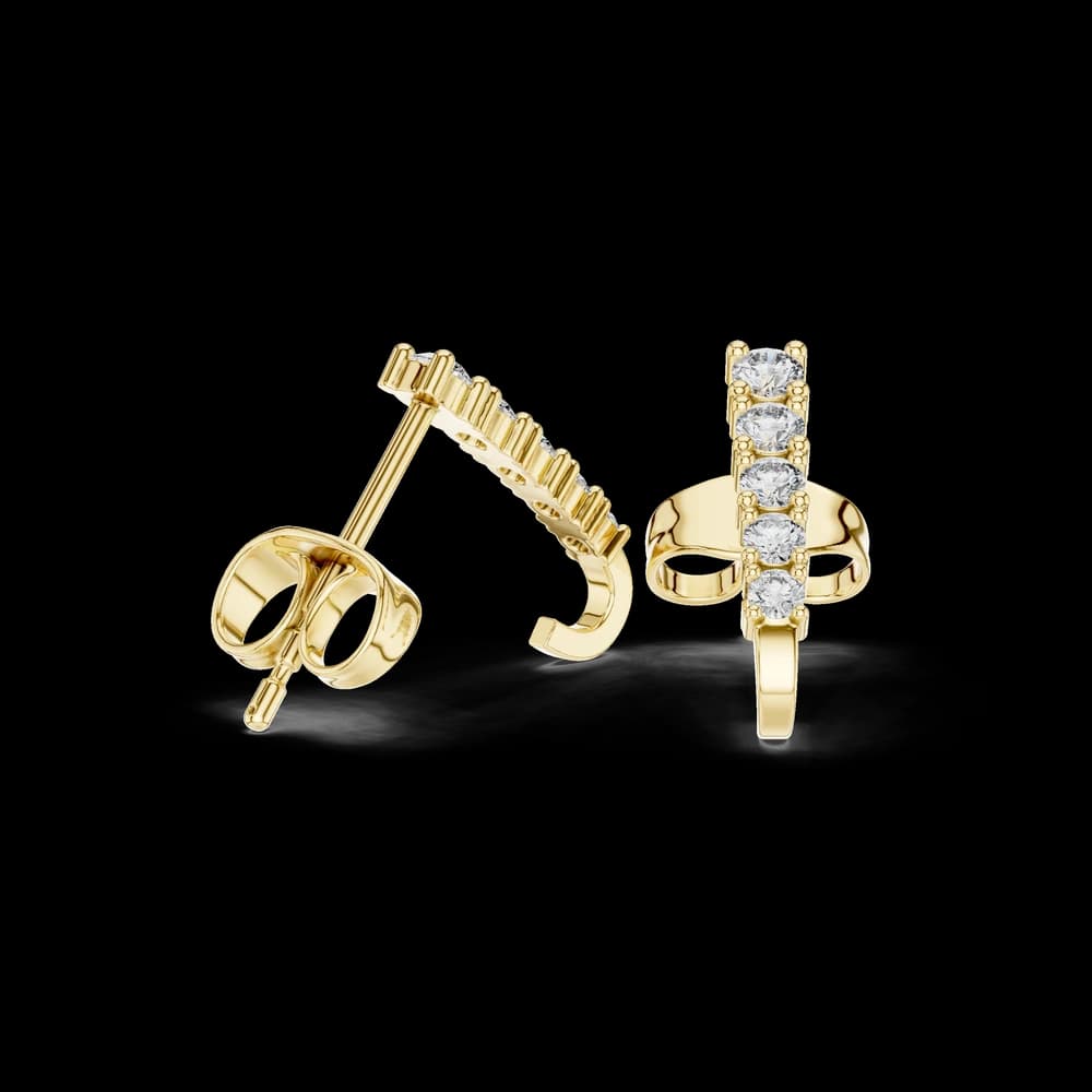 Hidden Spark lab grown diamond earring design - Image 4 Hidden Spark lab grown diamond earring design, view 4 of 6