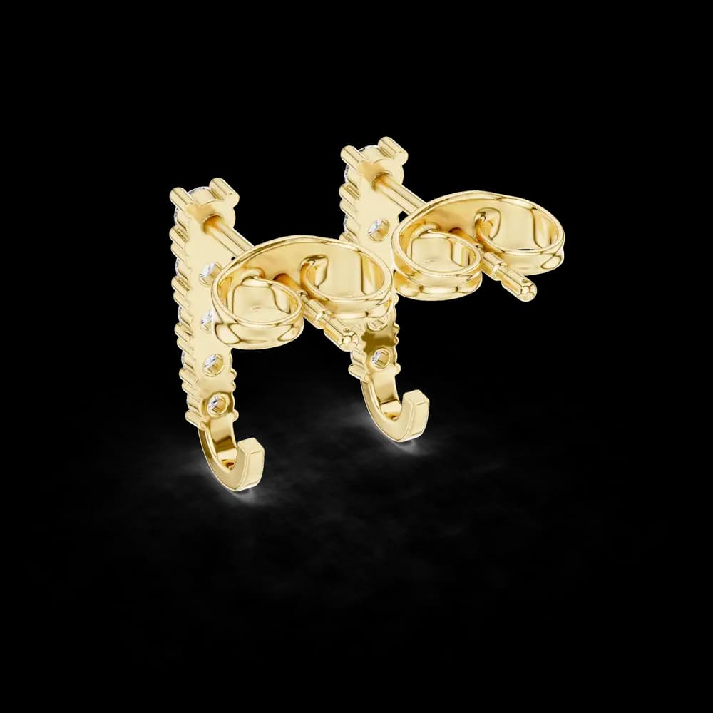 Hidden Spark lab grown diamond earring design - Image 6 Hidden Spark lab grown diamond earring design, view 6 of 6
