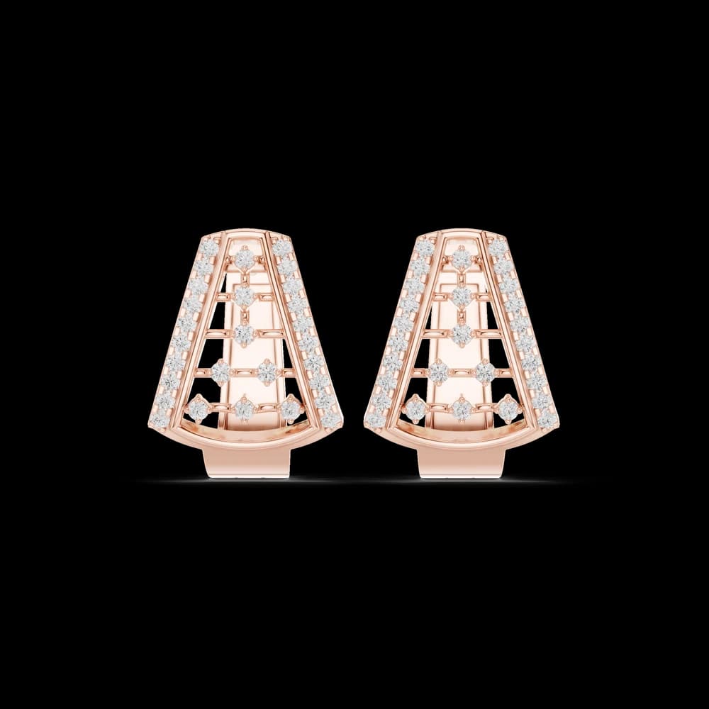 Highly Rated lab grown diamond earring design - Image 1 Highly Rated lab grown diamond earring design, view 1 of 6