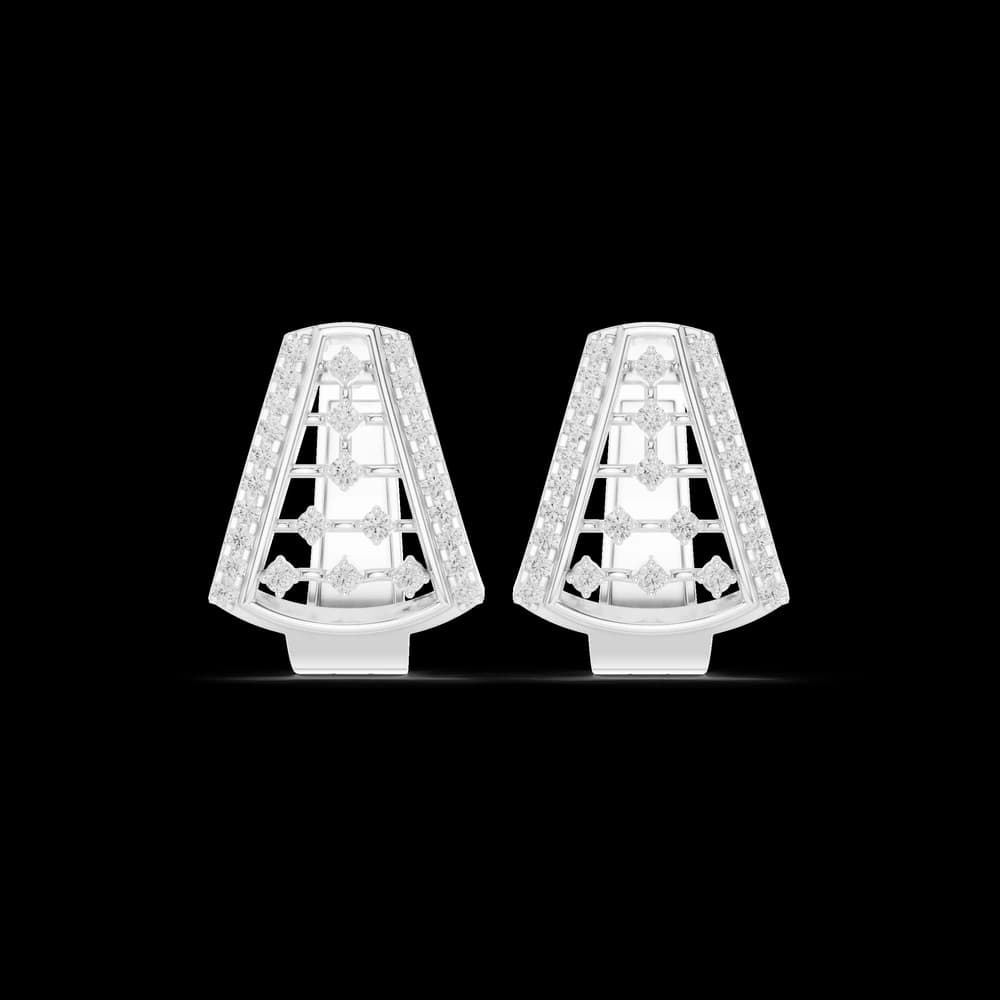 Highly Rated lab grown diamond earring design - Image 2 Highly Rated lab grown diamond earring design, view 2 of 6