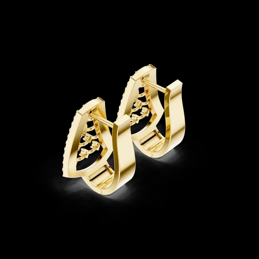 Highly Rated lab grown diamond earring design - Image 5 Highly Rated lab grown diamond earring design, view 5 of 6