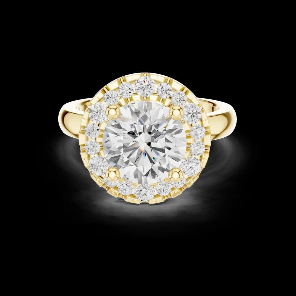 Honey Bee Lab Grown Diamond Teardrop Crown Ring - Image 6 Honey Bee Lab Grown Diamond Teardrop Crown Ring, view 6 of 9