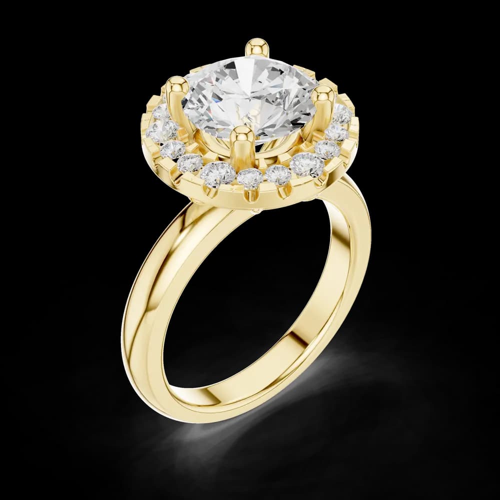 Honey Bee Lab Grown Diamond Teardrop Crown Ring - Image 8 Honey Bee Lab Grown Diamond Teardrop Crown Ring, view 8 of 9