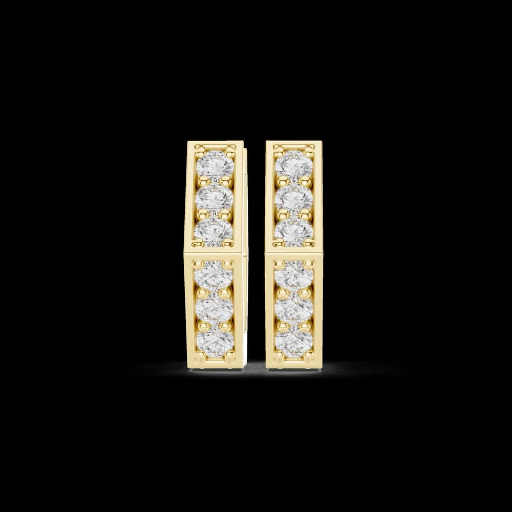 Horizon Beam Lab Grown Diamond Earrings Accents - Image 3 Horizon Beam Lab Grown Diamond Earrings Accents, view 3 of 6