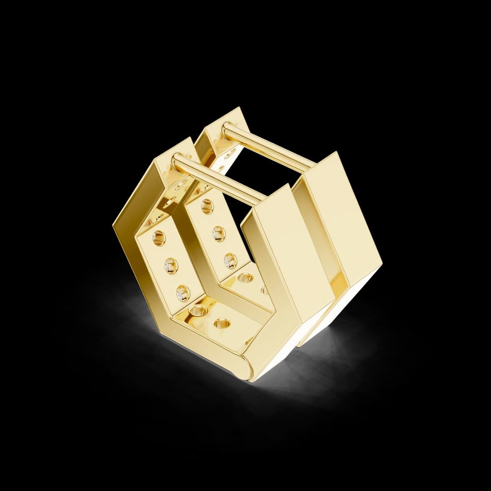 Horizon Beam Lab Grown Diamond Earrings Accents - Image 5 Horizon Beam Lab Grown Diamond Earrings Accents, view 5 of 6