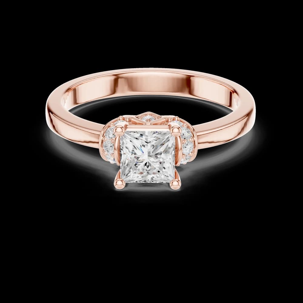 Horizon Halo Lab Grown Diamond Ring - Image 1 Horizon Halo Lab Grown Diamond Ring, view 1 of 6