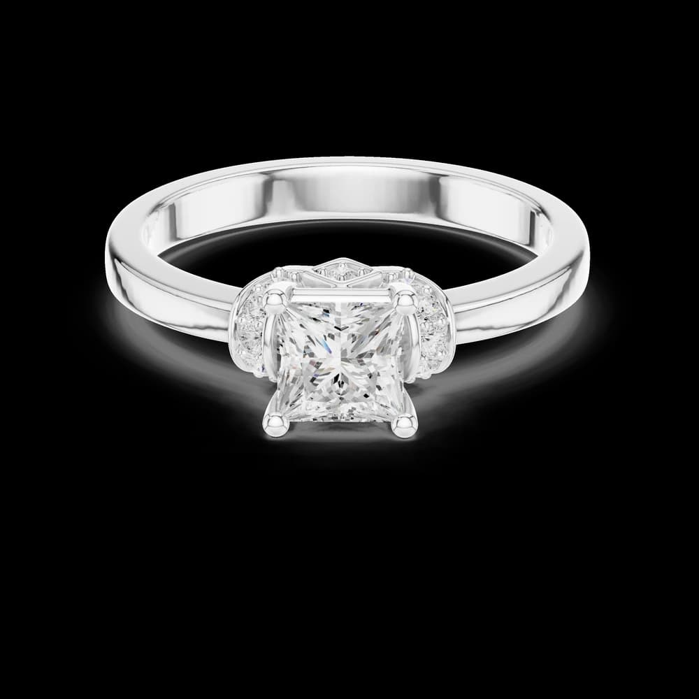 Horizon Halo Lab Grown Diamond Ring - Image 2 Horizon Halo Lab Grown Diamond Ring, view 2 of 6