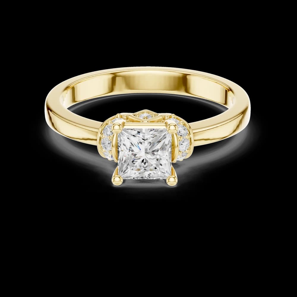 Horizon Halo Lab Grown Diamond Ring - Image 3 Horizon Halo Lab Grown Diamond Ring, view 3 of 6