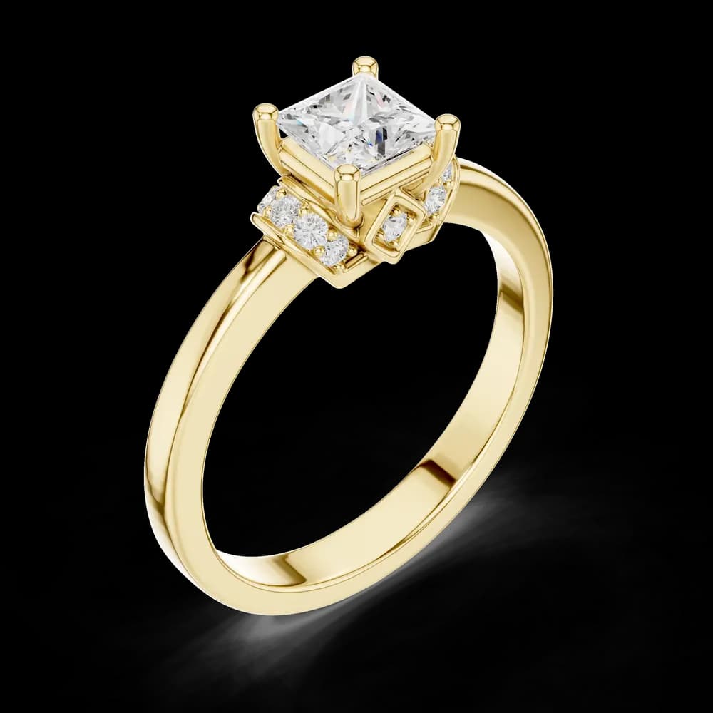 Horizon Halo Lab Grown Diamond Ring - Image 5 Horizon Halo Lab Grown Diamond Ring, view 5 of 6