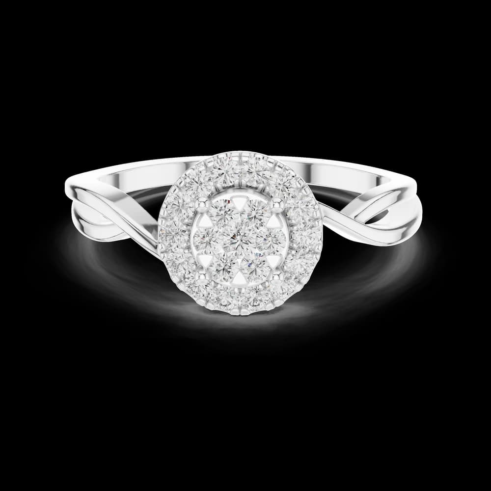 Horizon Line lab grown diamond ring - Image 2 Horizon Line lab grown diamond ring, view 2 of 6