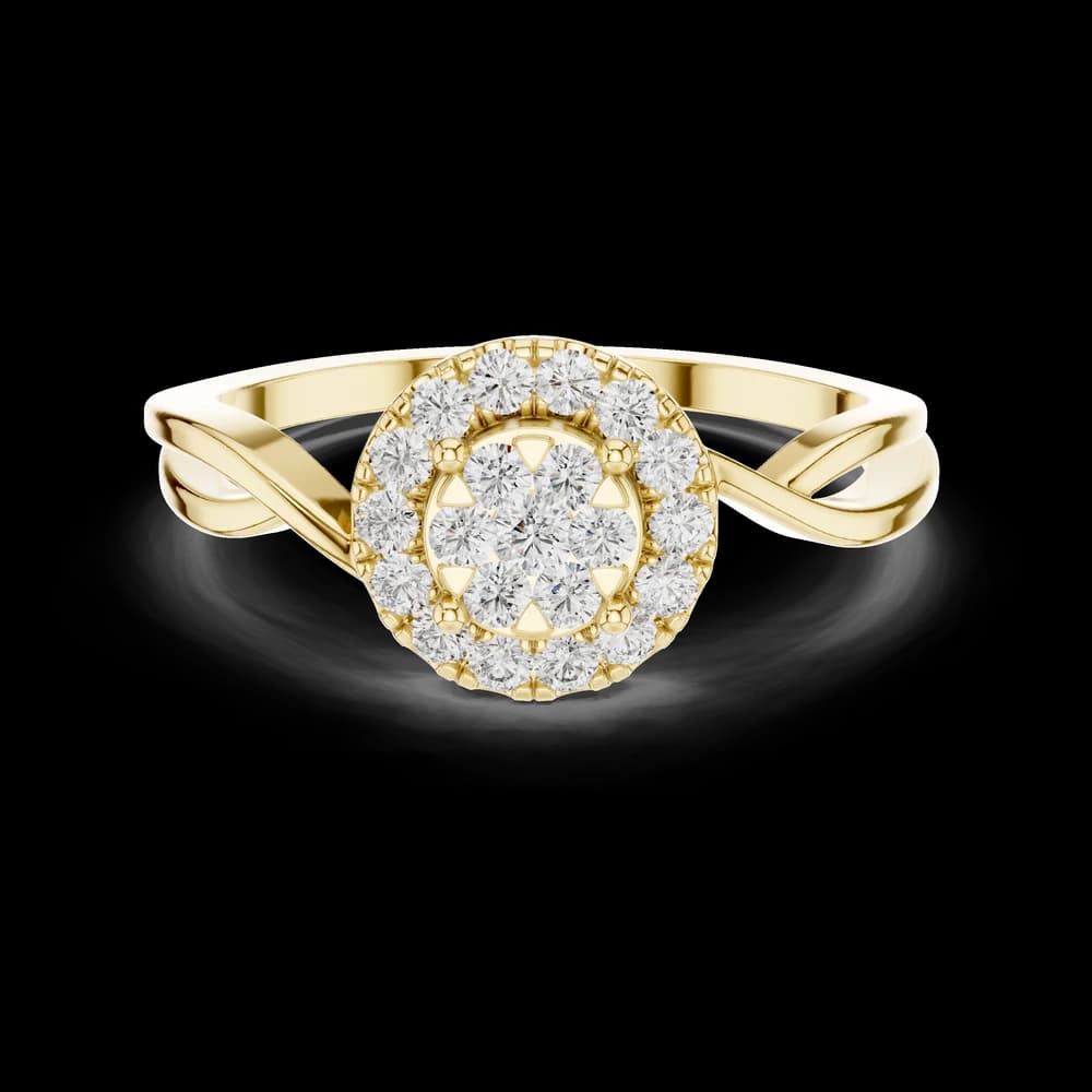Horizon Line lab grown diamond ring - Image 3 Horizon Line lab grown diamond ring, view 3 of 6
