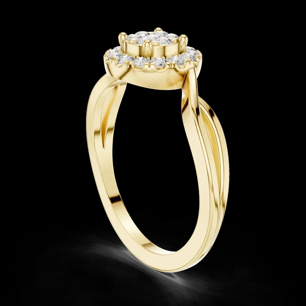 Horizon Line lab grown diamond ring - Image 4 Horizon Line lab grown diamond ring, view 4 of 6