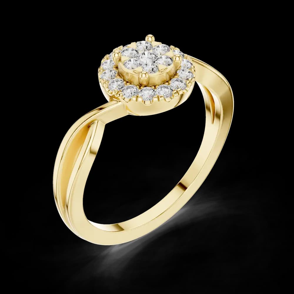 Horizon Line lab grown diamond ring - Image 5 Horizon Line lab grown diamond ring, view 5 of 6