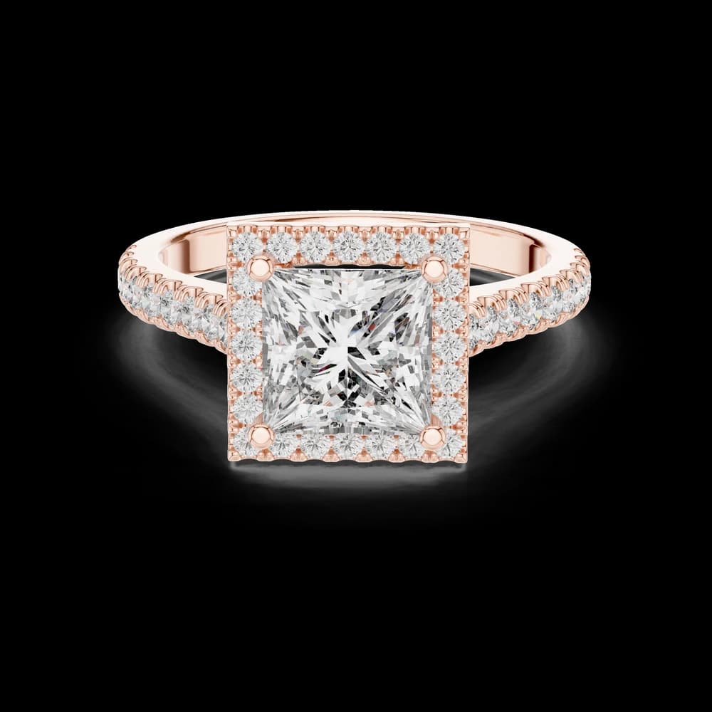 Horizon Line Lab Grown Diamond Flat Ring - Image 1 Horizon Line Lab Grown Diamond Flat Ring, view 1 of 6