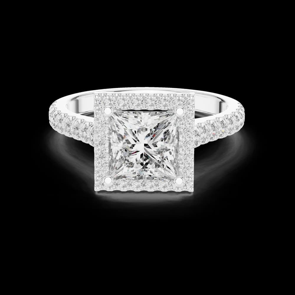 Horizon Line Lab Grown Diamond Flat Ring - Image 2 Horizon Line Lab Grown Diamond Flat Ring, view 2 of 6
