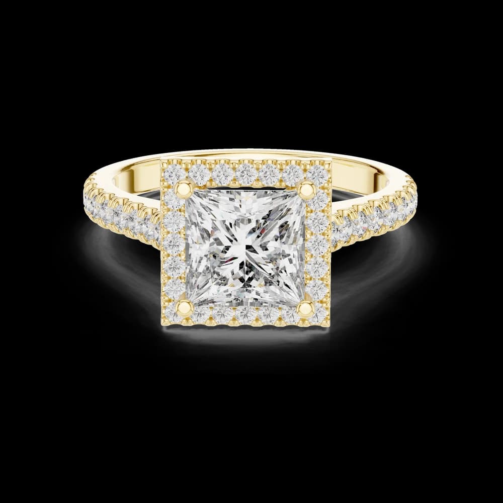 Horizon Line Lab Grown Diamond Flat Ring - Image 3 Horizon Line Lab Grown Diamond Flat Ring, view 3 of 6