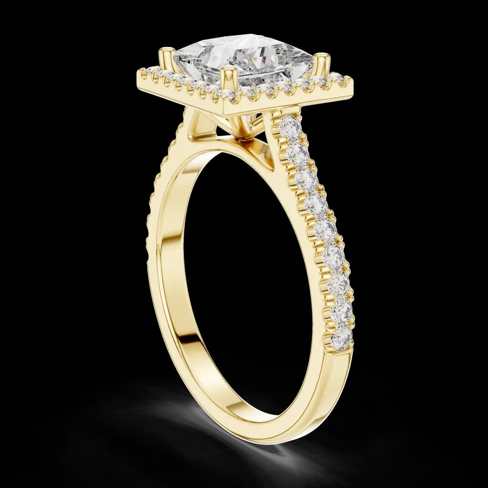 Horizon Line Lab Grown Diamond Flat Ring - Image 4 Horizon Line Lab Grown Diamond Flat Ring, view 4 of 6