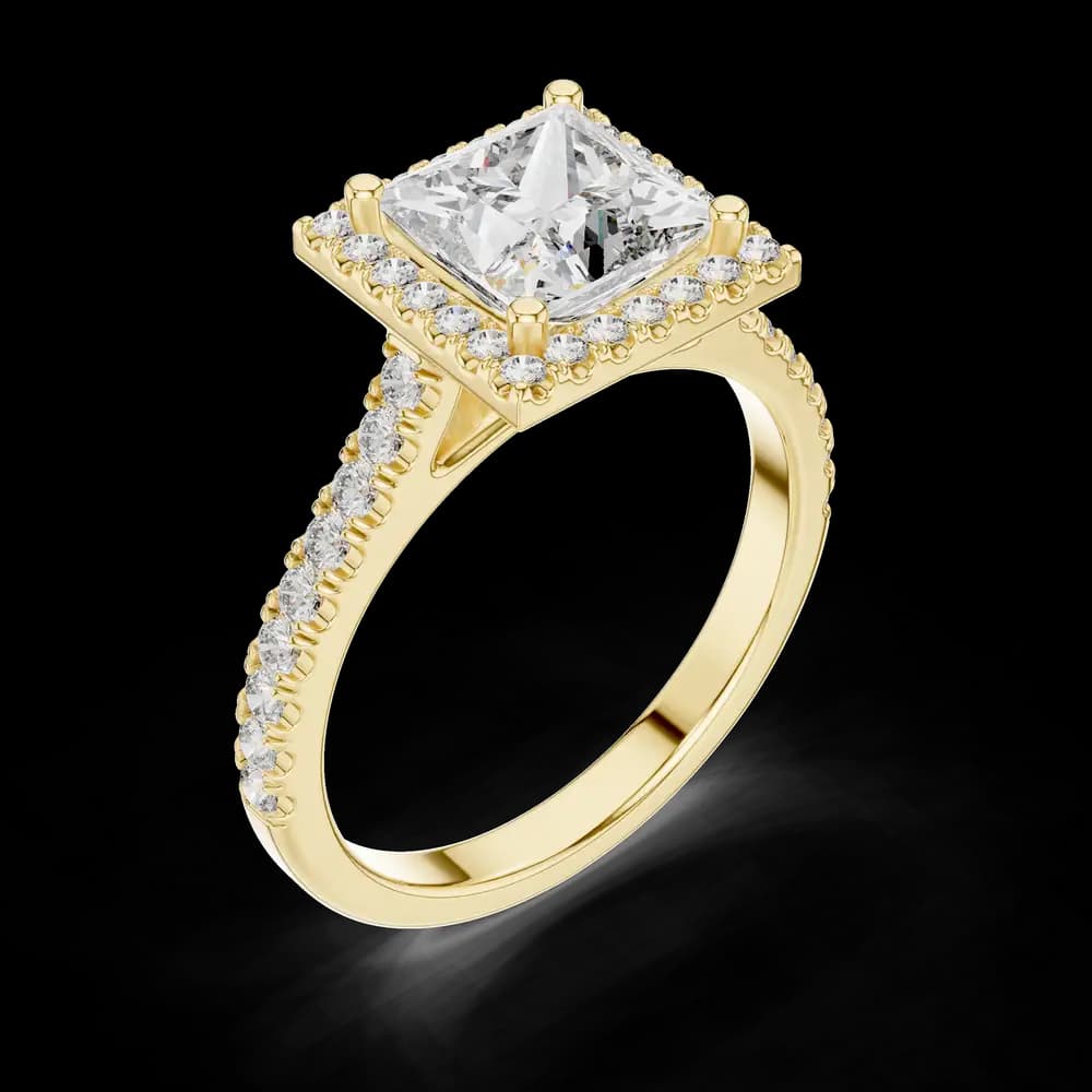 Horizon Line Lab Grown Diamond Flat Ring - Image 5 Horizon Line Lab Grown Diamond Flat Ring, view 5 of 6