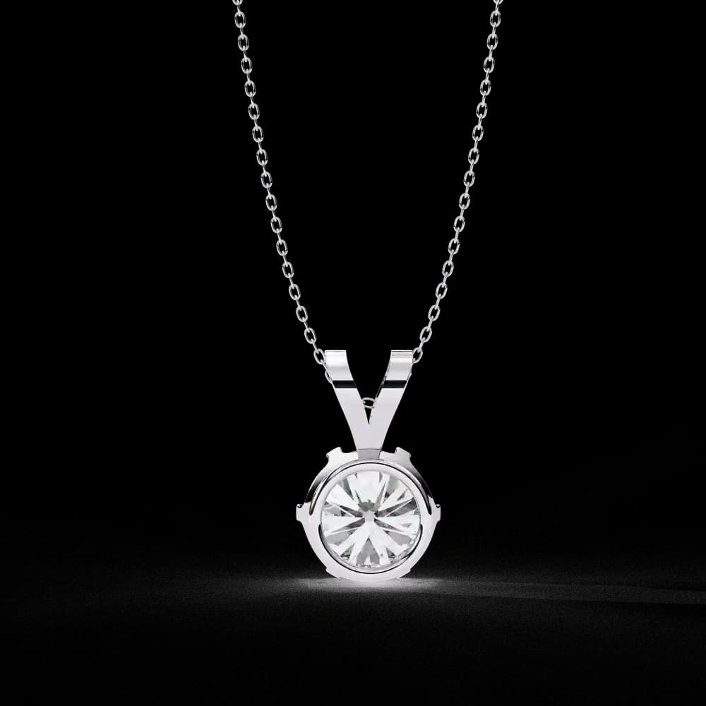 "I Made It" Solitaire Lab Grown Diamond Pendant - Image 10 "I Made It" Solitaire Lab Grown Diamond Pendant, view 10 of 16