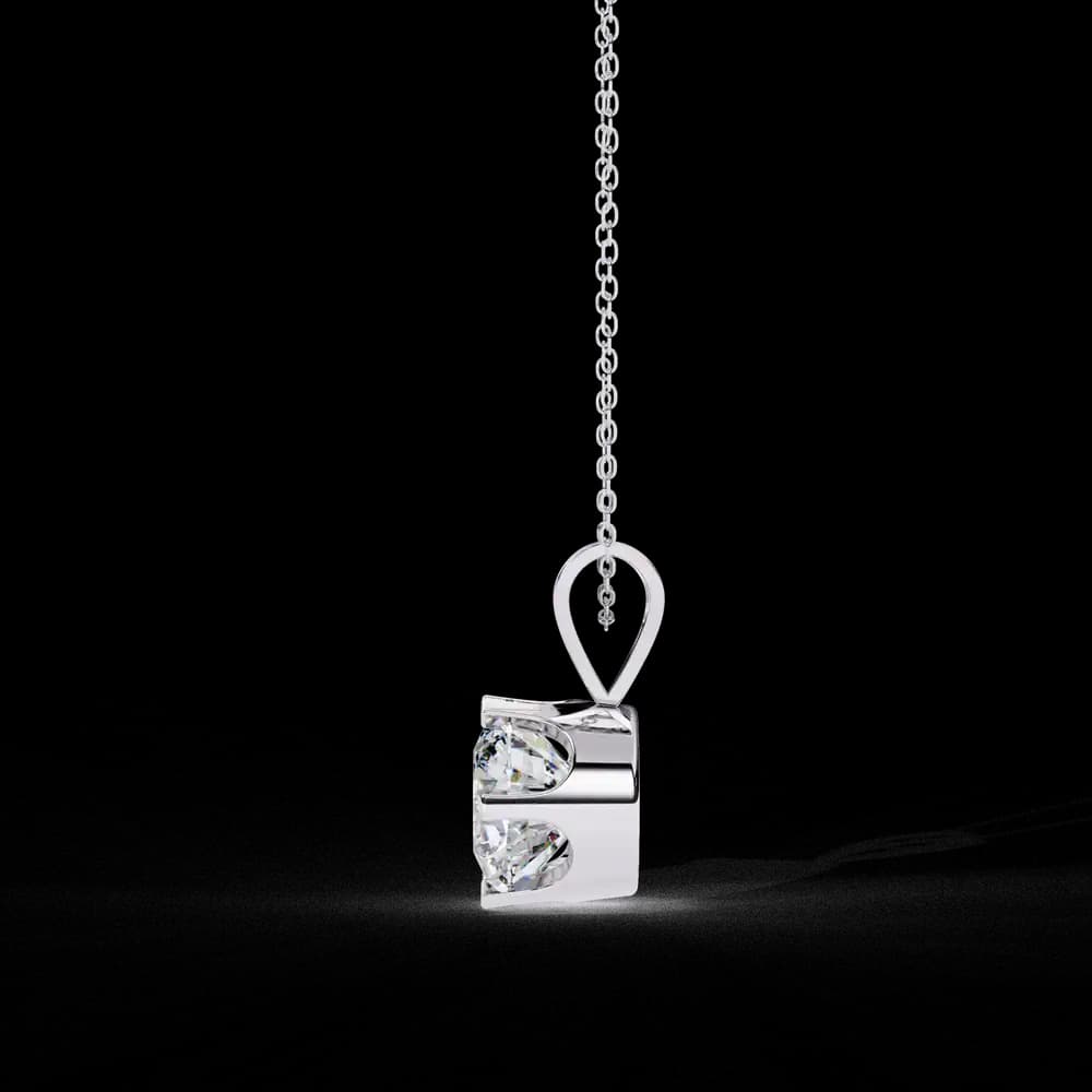 "I Made It" Solitaire Lab Grown Diamond Pendant - Image 11 "I Made It" Solitaire Lab Grown Diamond Pendant, view 11 of 16