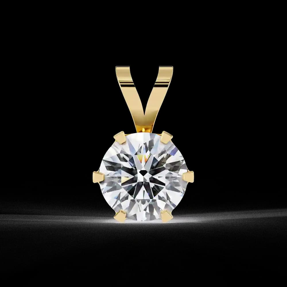 "I Made It" Solitaire Lab Grown Diamond Pendant - Image 2 "I Made It" Solitaire Lab Grown Diamond Pendant, view 2 of 16