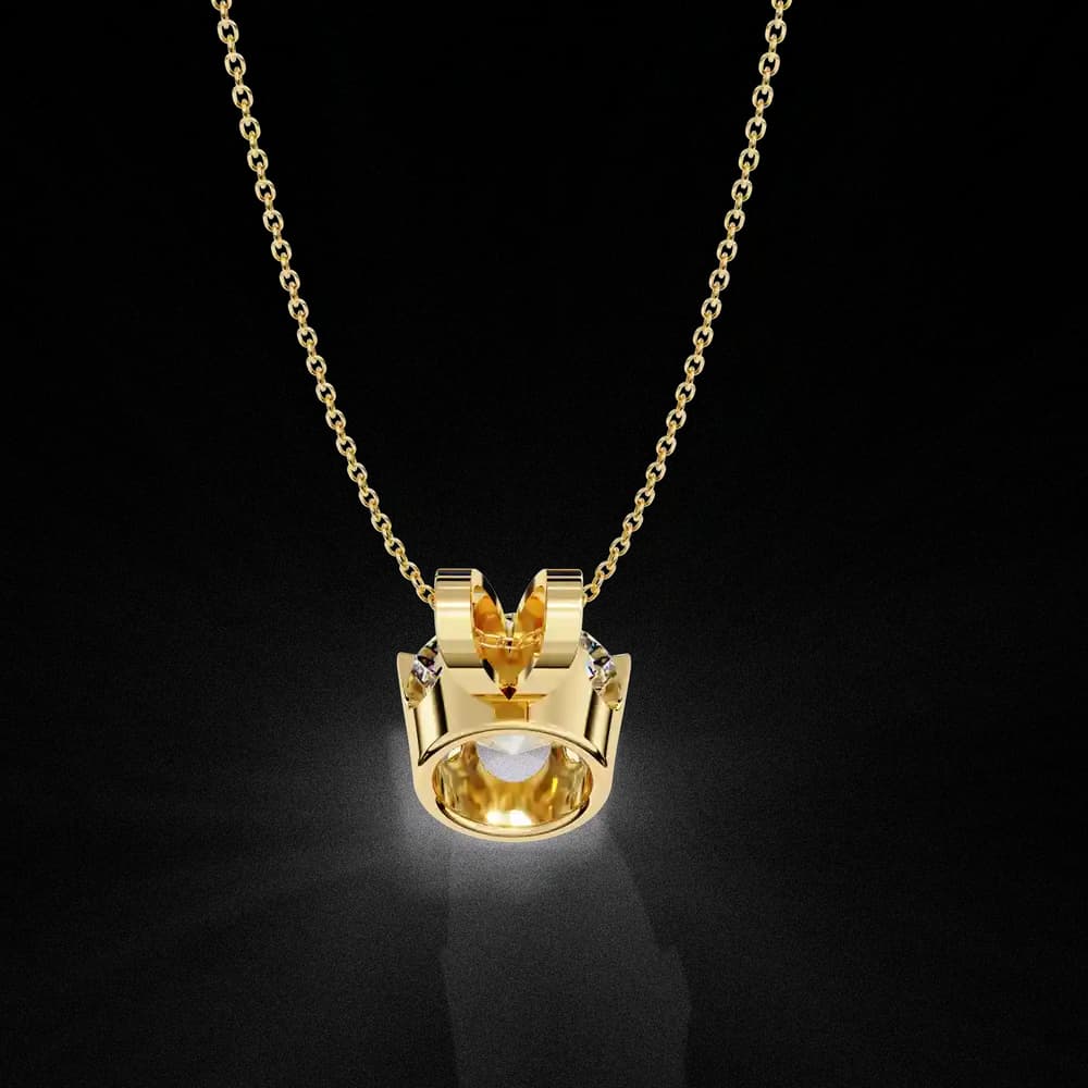 "I Made It" Solitaire Lab Grown Diamond Pendant - Image 4 "I Made It" Solitaire Lab Grown Diamond Pendant, view 4 of 16