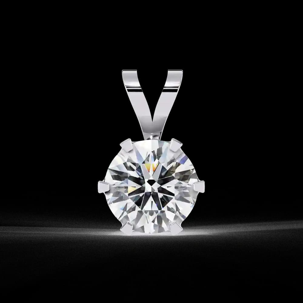 "I Made It" Solitaire Lab Grown Diamond Pendant - Image 5 "I Made It" Solitaire Lab Grown Diamond Pendant, view 5 of 16