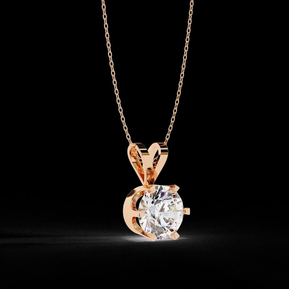 "I Made It" Solitaire Lab Grown Diamond Pendant - Image 8 "I Made It" Solitaire Lab Grown Diamond Pendant, view 8 of 16
