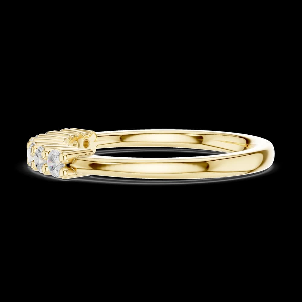 Seven Stone Round Shared Eternity Ring - Image 6 Seven Stone Round Shared Eternity Ring, view 6 of 6