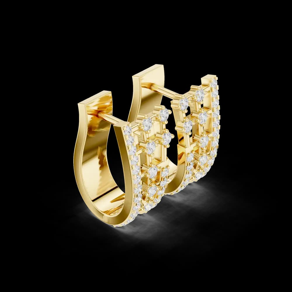 Ideal Pair lab grown diamond earring design - Image 4 Ideal Pair lab grown diamond earring design, view 4 of 6