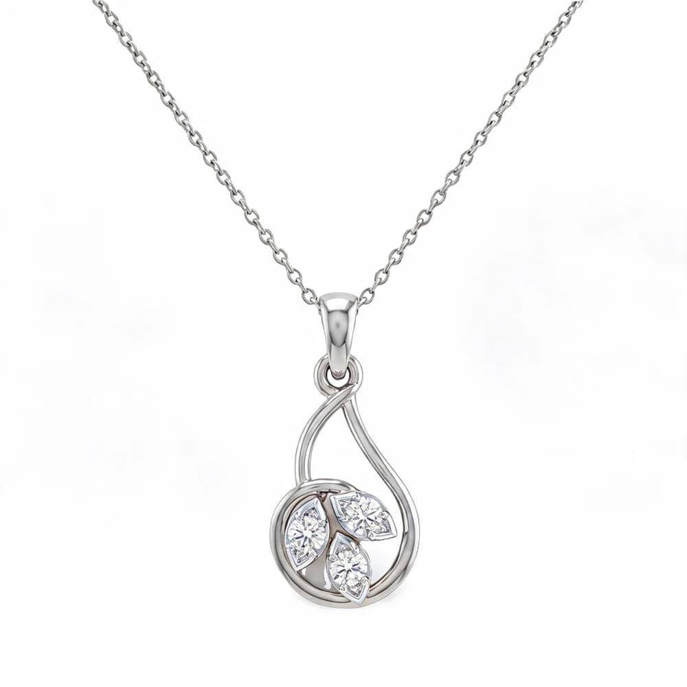 Imperial Double Halo Lab Grown Diamond Pendant - Image 4 Imperial Double Halo Lab Grown Diamond Pendant, view 4 of 5