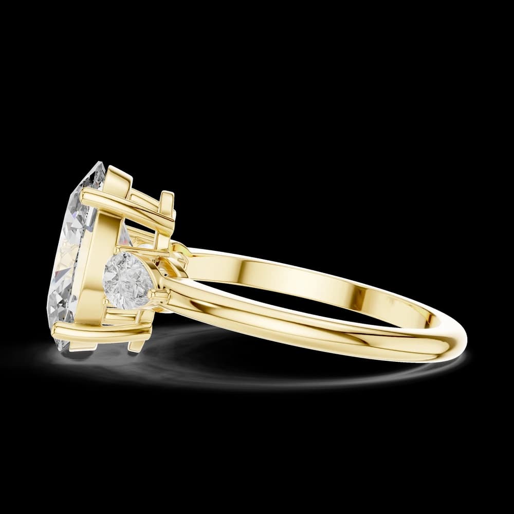 Elegant Pear Side Lab Grown Diamond Ring - Image 5 Elegant Pear Side Lab Grown Diamond Ring, view 5 of 5